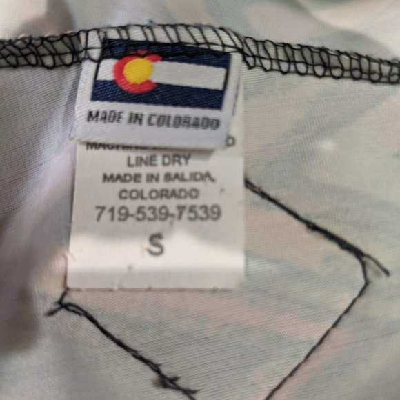 J2 (J Squared) Multi Color A-line Halter Top (S) - Picture 4 of 4